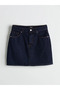Xside Blue Slim Fit Mini Jean Skirt - 3