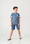 Brooklyn College League Printed Boys Shorts - T-Shirt Set - 2