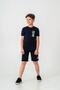 Vacation Time Printed Leg Print Detailed Boys Shorts - T-Shirt Set - 2