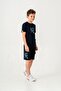 Ust on Printed Sleeve Tip Herringbone Boys Shorts - T-Shirt Set - 4