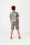Surf Ups Printed Boys Shorts with Leg and Back Print Detail - T-Shirt Set - 5