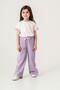 Live in the Moment Printed Girl's Sweatpants with Slits and Bow