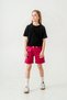 Cargo Pocket Pocket Cover Embroidered Girl's Shorts - 2