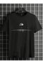 Man on the Moon T-Shirt - Black Printed Oversize Crew Neck Short Sleeve T-Shirt - 2