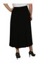 Intermediate Length Patterned Lined Portoriko Fabric Flared Mother Skirt - 3