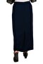 Hijab Plus Size Closed Slit Lined Portoriko Fabric Plain Mother Skirt - 3