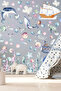 Underwater World Ships, Submarine, Whale, Fishes Mega Wall Sticker Set - 2