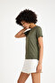 Vector Women's Sports T-Shirt Khaki - 3