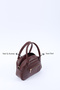 Bordo Shk225 Faux Leather, Two Compartments with Zipper, Column Strap Bowling Hand and Shoulder Bag - 5