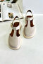 Beige Closed Toe Women's Shoes P9017 - 6