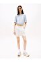 Ommy Jeans Women's Yale Blue Cotton‑Linen Shorts