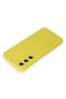 Galaxy S24 Compatible Case Nano Inside Velvet Silicone - Yellow Zngzr - 3