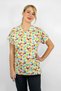 Colorful Owl Surgical Doctor Nurse Hospital Cook Lycra Jersey Bottom Top Set - 2