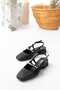 Classic Women's Short Heel Shoes with Pearl Detail - 2