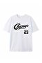 Chicago 23 Letter Printed Short Sleeve T-Shirt for Men, Casual Outdoor Trip Round Neck Top - 2