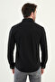 Straight Slim Fit Men's Shirt Black - 27072.25Y - 3