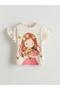 Crew Neck Printed Girl's T-Shirt (S5)