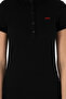 Women's Black Basic Polo Neck T-Shirt 50305764 -Vr046 - 7
