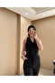 Elastic Belted Fabric Trousers - 4