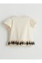 Crew Neck Embroidered Baby Girl T-Shirt (S5) - 4
