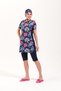 2260_Women's 4-Piece Set Semi-Closed Bonnet Bustier Sea/Pool Hijab Swimsuit - 6