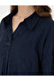 Navy Blue Oversize Long Sleeve Shirt 50301069 -Vr033 - 7