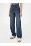 Indigo Waist Flare Fit Jean Trousers 50301305-Vr028 - 2