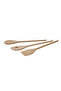 SET 3PCS WOOD SPOONS ASSORTED, 30CM - 2