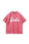 B. Printed Oversize Unisex Washable Pink Tshirt