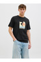 Jack Jones Jjbarbados Tee Ss Crew Neck Men's Black Tshirt 12269416 -02