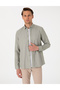 Khaki Oxford Slim Fit Easy Iron Shirt 50306996-VR027 - 3