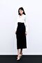 Button Detailed Midi Skirt - Black - 4