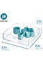 Clarity Kitchen Drawer Organizer for Silverware & Gadgets - Medium, 8" x 2", Clear - 3