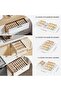 11" Clear Acrylic Spice Drawer Organizer, 4-Tier Seasoning Rack Tray for Kitchen Cabinet - 4