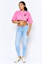 Women 2 Pieces Crew Neck Short Sleeve Graphic Print Top, Multicolor - 5