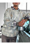 Gray Men's Knitwear Sweater - Oversize Painting Pattern - 6