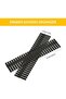 42-Pack Adjustable Drawer Organizer Dividers for Socks, Makeup, Kitchen, Dresser Storage (Black) - 2
