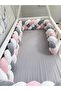 New Generation Plush Fabric 440 cm 4-Piece Knitted Protection Model (for 90X130 Cradle) - 3