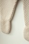 Honeycomb Knitted Cotton Newborn Jumpsuit - 2