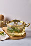 Logan Gold Lid 3.5 L Glass Pot 20X14 cm - 3