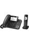 Panasonic Digital Corded/Cordless Phone with Call Blocking, 1 Corded Handset and 1 Cordless Handset - 2