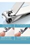 Precision nail clipper with a surface for smoothing edges - 4