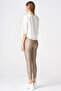 Women's Shiny Fabric Sports Leggings 4001-Mink - 2