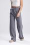 Women's Stretch Fabric Hook-and-Loop Waist Closure Palazzo Pants - 5