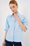 Women's Short Sleeve Shirt 20312 - Blue - 4
