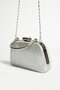 Model Evening Dress Bag with Glittery Hand and Long Chain Strap - 4