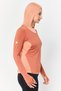 Women Sportswear Fit Long Sleeves Training Hoodie, Orange - 3