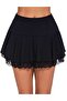 Mini Flared Skirt with Lace Trim at the Hem - 2