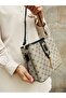 361 Women's Bag Gold Accessories 4 Compartment Handle and Handbag - 4