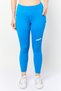 Women Sportswear Fit Outdoor Crop Tights, Blue